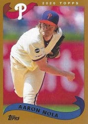 2020 Topps Archives Base Set Aaron Nola #253 card