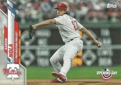 2020 Topps Opening Day Base Set Aaron Nola #185 card