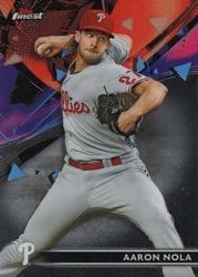 2021 Finest Base Set Aaron Nola #76 card
