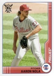 2021 Topps Big League Base Set Aaron Nola #68 card