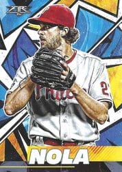 2021 Topps Fire Base Set Aaron Nola #161 card