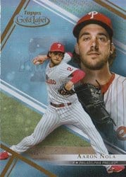 2021 Topps Gold Label Base Set Aaron Nola #96 card