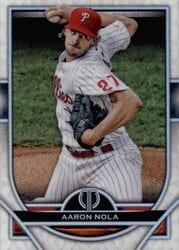 2021 Topps Tribute Base Set Aaron Nola #23 card