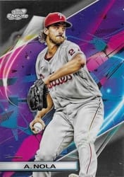 2022 Topps Cosmic Chrome Base Set Aaron Nola #176 card