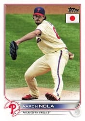 2022 Topps Japan Edition Base Set Aaron Nola #165 card