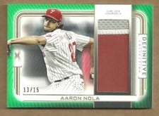 2023 Topps Definitive Collection Jumbo Relic Collection Aaron Nola #DJR-AN card