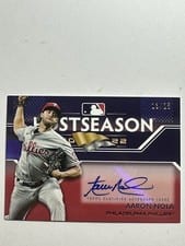 2023 Topps Postseason Performance Autographs Aaron Nola #PPA-AN card