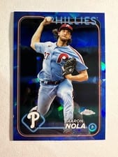 2024 Topps Chrome Sapphire Edition Base Set Aaron Nola #463 card