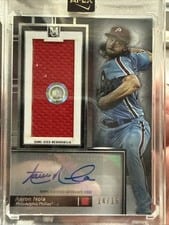 2024 Topps Museum Collection MLB Authenticated Relic Autograph Cards Aaron Nola #MLBAR-AN card