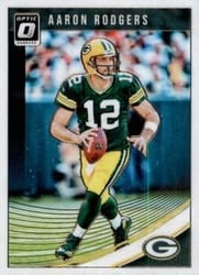 2018 Donruss Optic Base Set Aaron Rodgers #37 card
