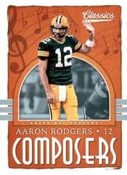 2018 Panini Classics Composers Aaron Rodgers #8 card