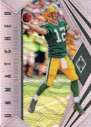2018 Panini Phoenix Unmatched Aaron Rodgers #15 card