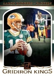 2019 Donruss Gridiron Kings Aaron Rodgers #GK-8 card