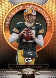 2019 Panini Certified Seal of Approval Aaron Rodgers #SA-AR card
