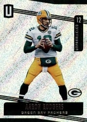2019 Panini Unparalleled Base Set Aaron Rodgers #182 card
