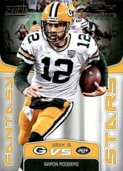 2019 Score Fantasy Stars Aaron Rodgers #FS-15 card