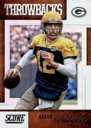 2019 Score Throwbacks Aaron Rodgers #T-3 card