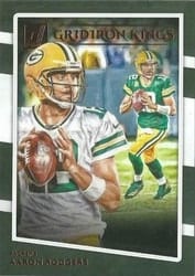 2020 Donruss Gridiron Kings Aaron Rodgers #GK-AR card