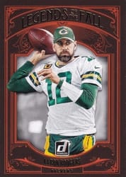 2020 Donruss Legends of the Fall Aaron Rodgers #LF-AR card