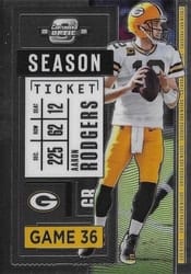 2020 Panini Contenders Optic Base Set Aaron Rodgers #21 card