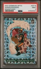 2020 Panini Donruss Optic Downtown Aaron Rodgers #DT-15 card