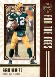 2020 Panini Legacy For the Ages Aaron Rodgers #FTA-AR card