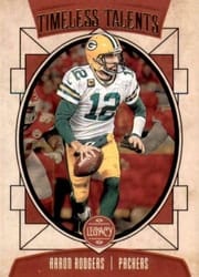 2020 Panini Legacy Timeless Talents Aaron Rodgers #TT-AR card