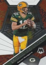 2020 Panini Mosaic Will to Win Aaron Rodgers #WW11 card