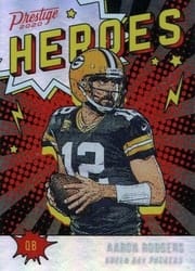 2020 Panini Prestige Heroes Aaron Rodgers #HE-AR card