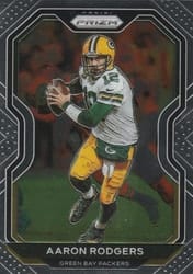2020 Panini Prizm Base Set Aaron Rodgers #206 card
