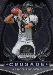 2020 Panini Prizm Draft Picks Base Set Aaron Rodgers #10 card