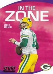 2020 Score In the Zone Aaron Rodgers #IZ-AR card