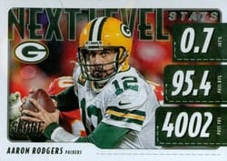 2020 Score Next Level Stats Aaron Rodgers #NLS-AR card