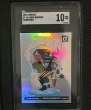 2021 Donruss Downtown Aaron Rodgers #DT-15 card