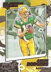 2021 Donruss Gridiron Kings Aaron Rodgers #GK4 card
