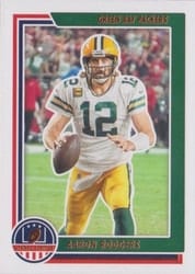 2021 Panini Chronicles Stars & Stripes Aaron Rodgers #STS-ARO card