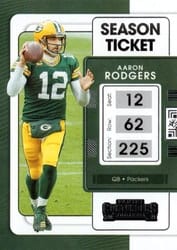 2021 Panini Contenders Base Set Aaron Rodgers #34 card
