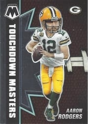 2021 Panini Mosaic Touchdown Masters Aaron Rodgers #11 card