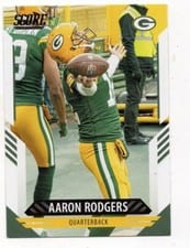2021 Panini Score Aaron Rodgers #138 card
