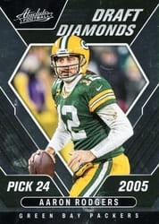 2022 Panini Absolute Draft Diamonds Aaron Rodgers #DD-6 card