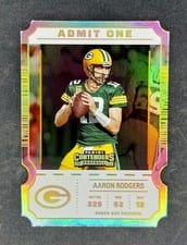 2022 Panini Contenders Admit One Aaron Rodgers #AO-ARO card