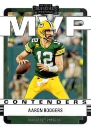 2022 Panini Contenders MVP Contenders Aaron Rodgers #MVP-ARO