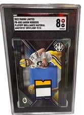 2022 Panini Limited Playoff Brilliance Aaron Rodgers #PB-ARO card