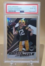 2022 Panini Mosaic Razzle Dazzle Aaron Rodgers #RD-2 card