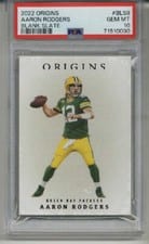 2022 Panini Origins Blank Slate Aaron Rodgers #BLS-8 card