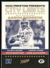 2022 Panini Prestige City Limits Aaron Rodgers #CL-1 card