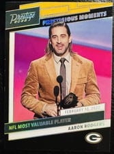 2022 Panini Prestige Prestigious Moments Aaron Rodgers #PM-4 card