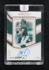 2023 Panini Immaculate Collection Immaculate Seasons Signatures Aaron Rodgers #12 card