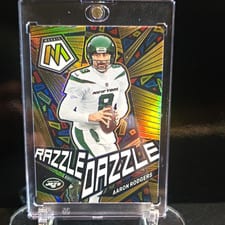 2023 Panini Mosaic Razzle Dazzle Aaron Rodgers #RD-6 card