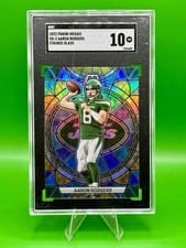 2023 Panini Mosaic Stained Glass Aaron Rodgers #SG-2 card